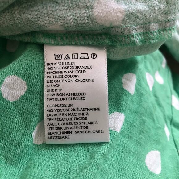 Urban Outfitters Green Polka Dot Midi Dress - Picture 8 of 8